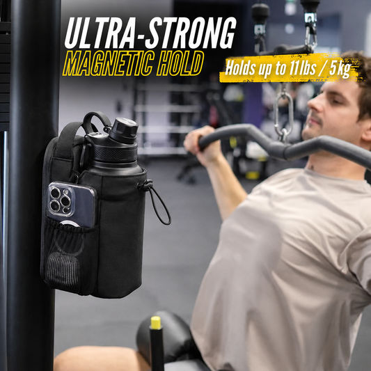 Strong Magnetic Gym Bag With Bottle Holder