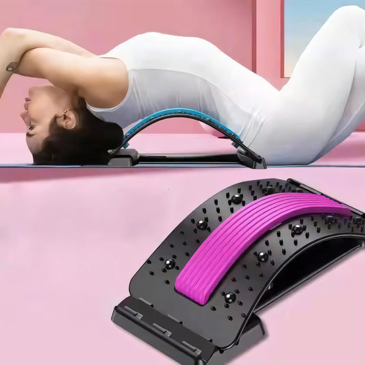 Multi-Level Back Stretcher for Back Pain Relief & Spine Decompression Board